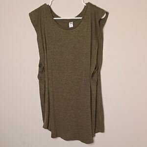 Old Navy Khaki Sleeveless Muscle Tee